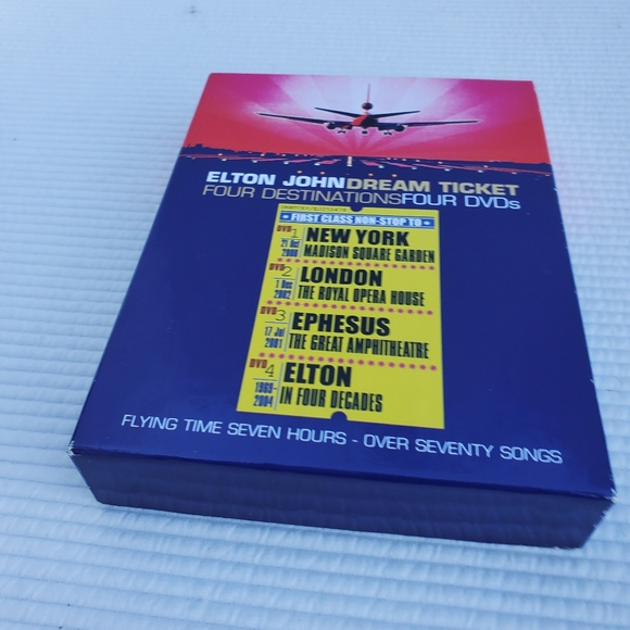 Elton John Dream Ticket Four Destinations Four DVDs New York London Ephesus Set - Picture 2 of 12
